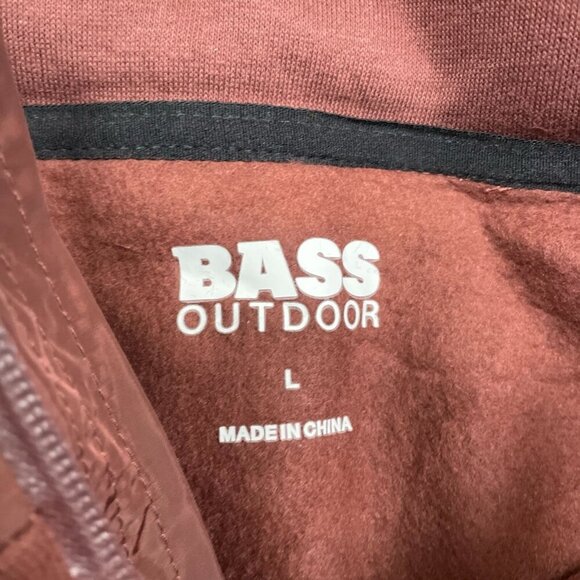 Bass Outdoor Convertible Hoodie Rum Raisin L NWT 6306 - Picture 3 of 8